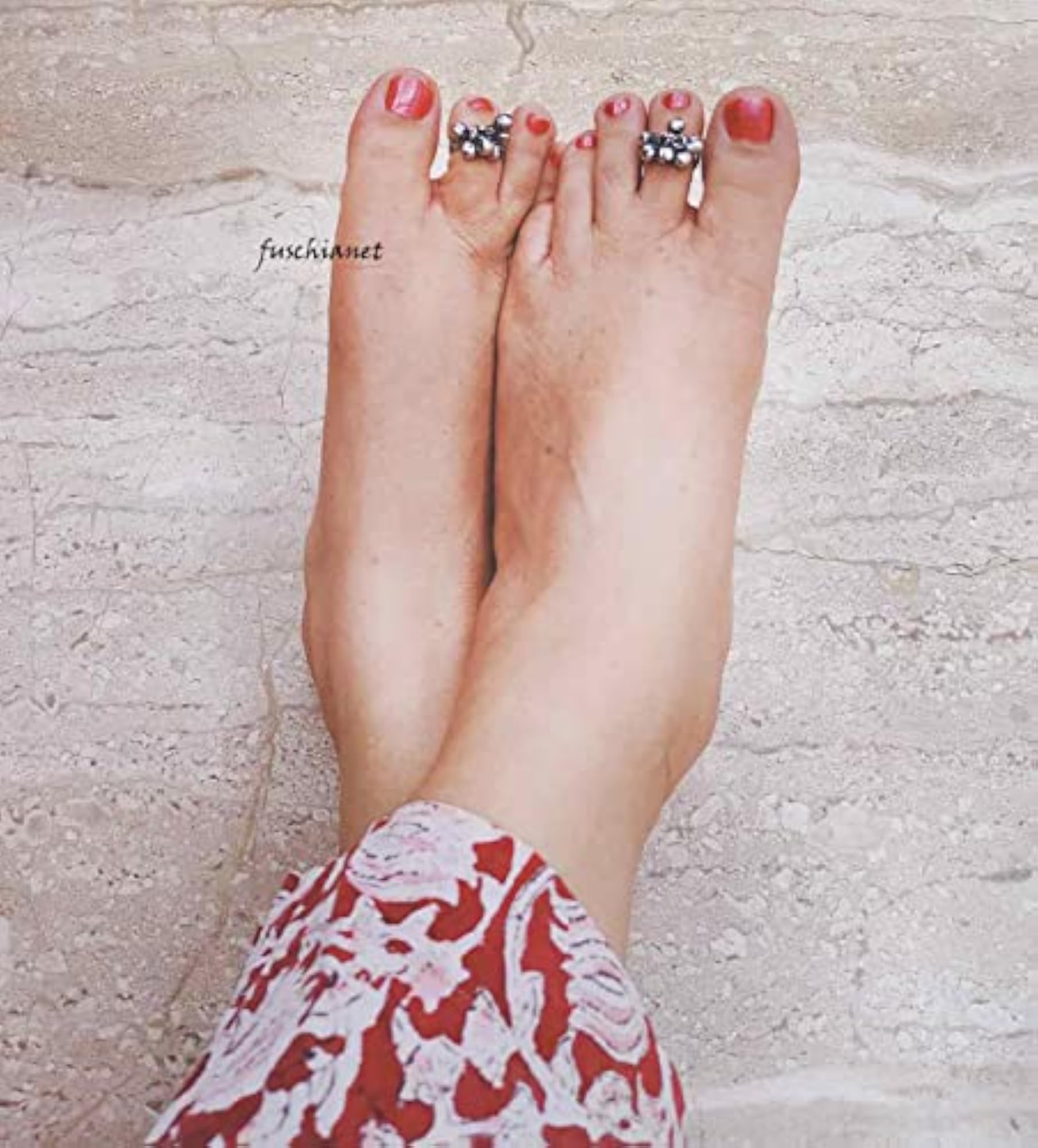 Fuschianet Accessories Pair Toe Rings Small Tone Ghungroo Toe Rings
